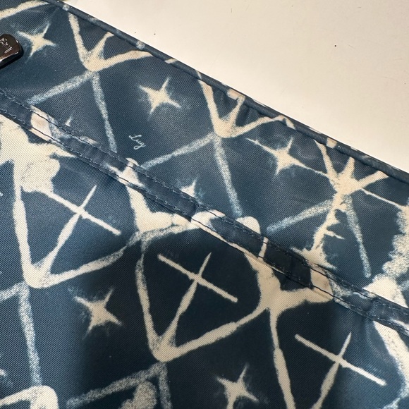 Lug Carousel XL Navy White Tie Dye Women's Bag Purse - Picture 8 of 15